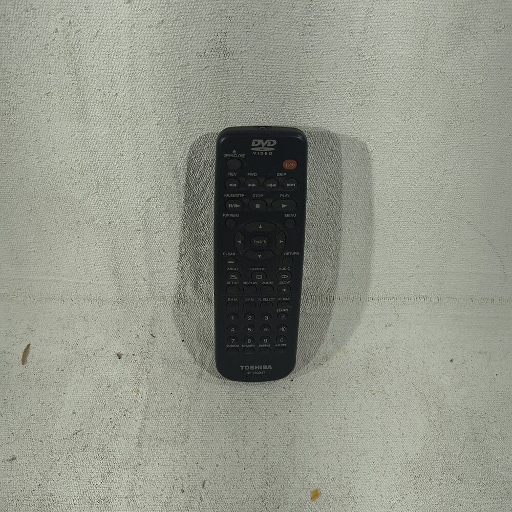 Toshiba DVD Remote Control SE R0047 Missing Batteries